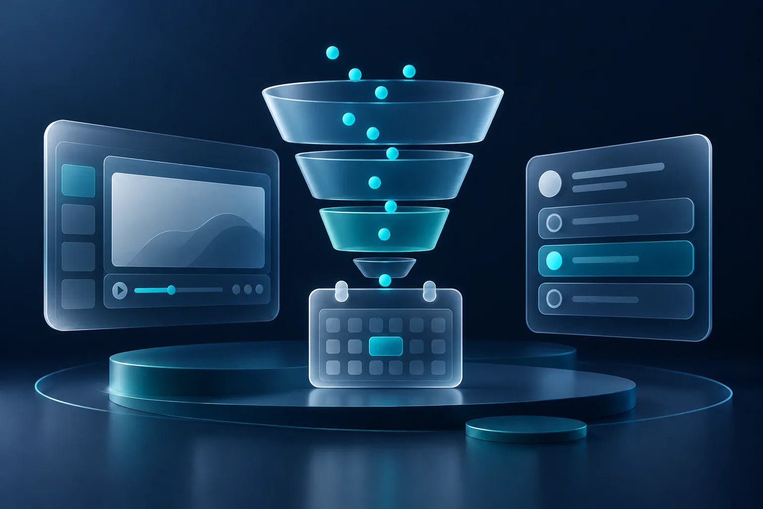 Illustration for Marketing funnels & webinar platform