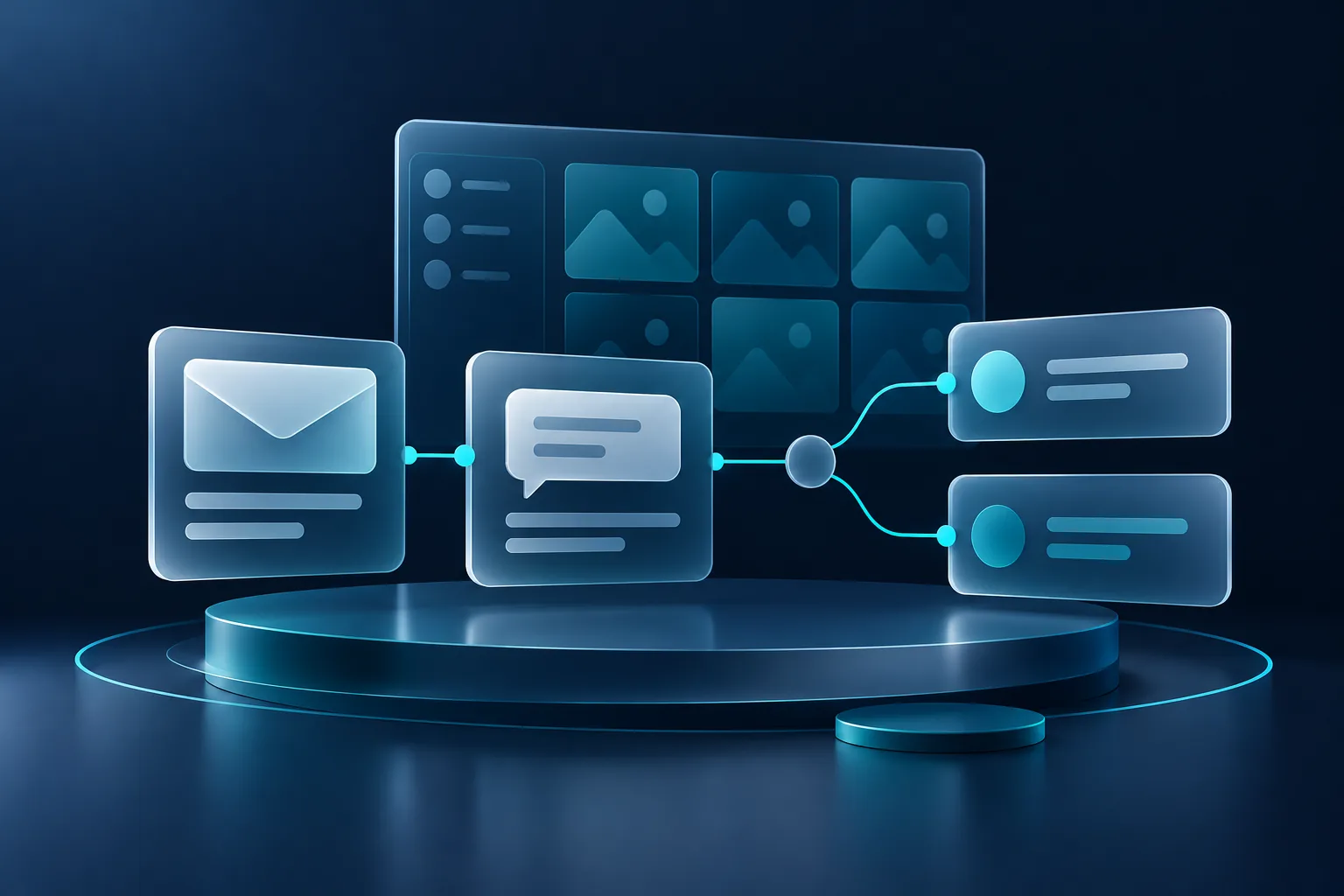 Illustration for Marketing CRM & content back office