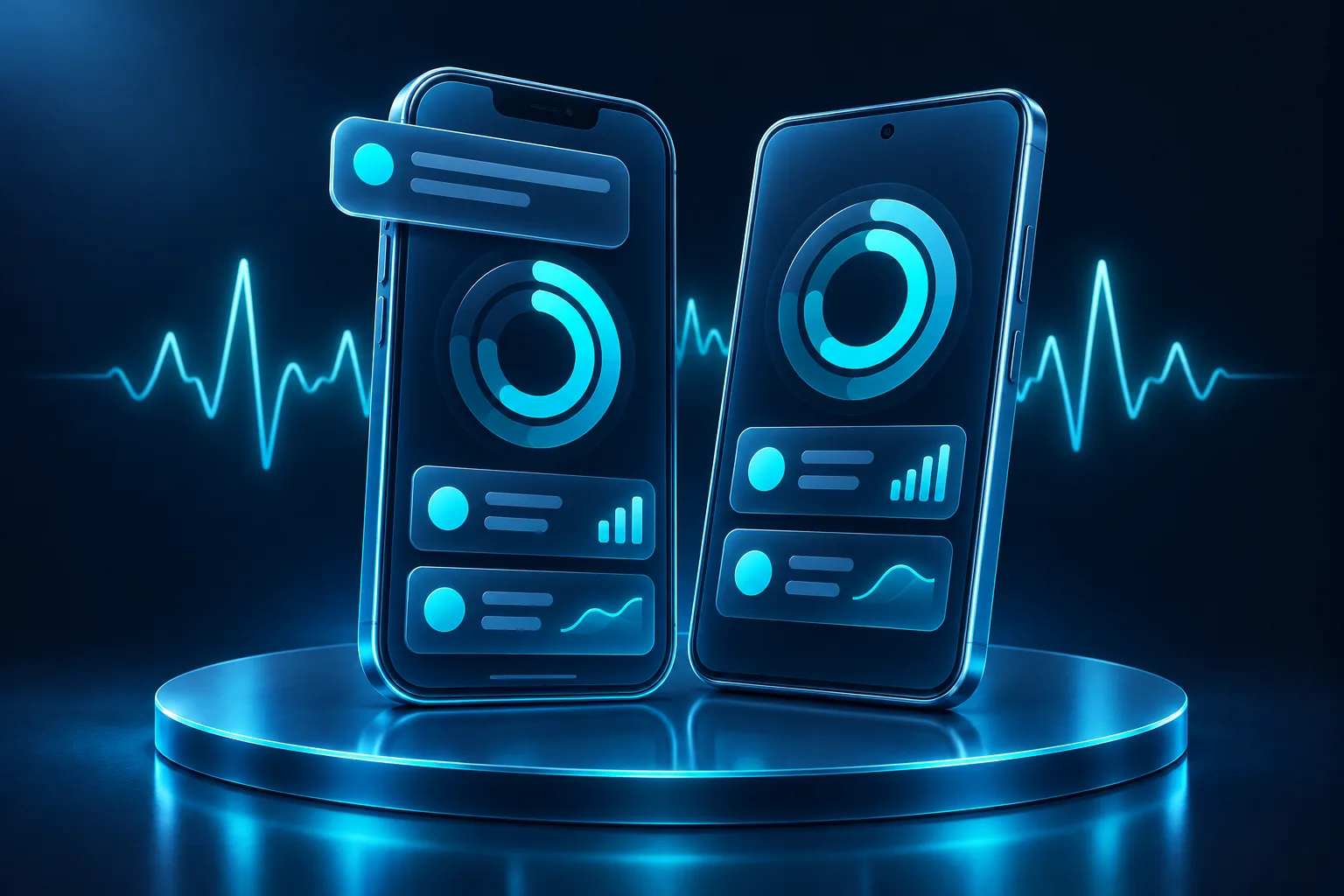Illustration for Cross-platform mobile app