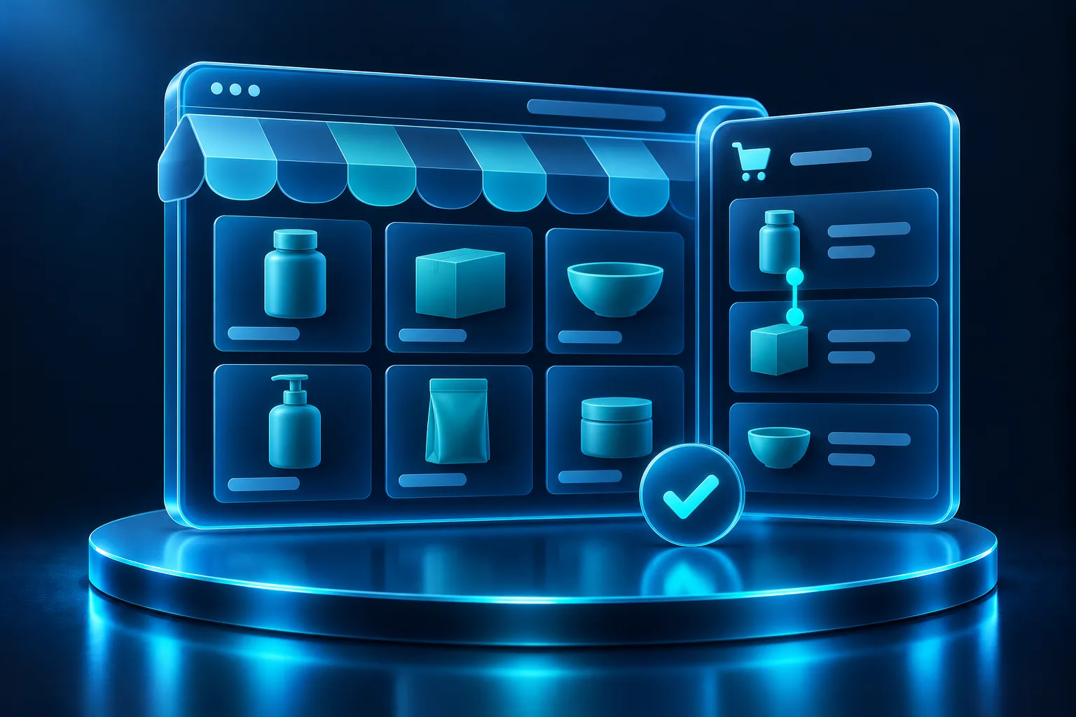 Illustration for Custom Shopify storefront