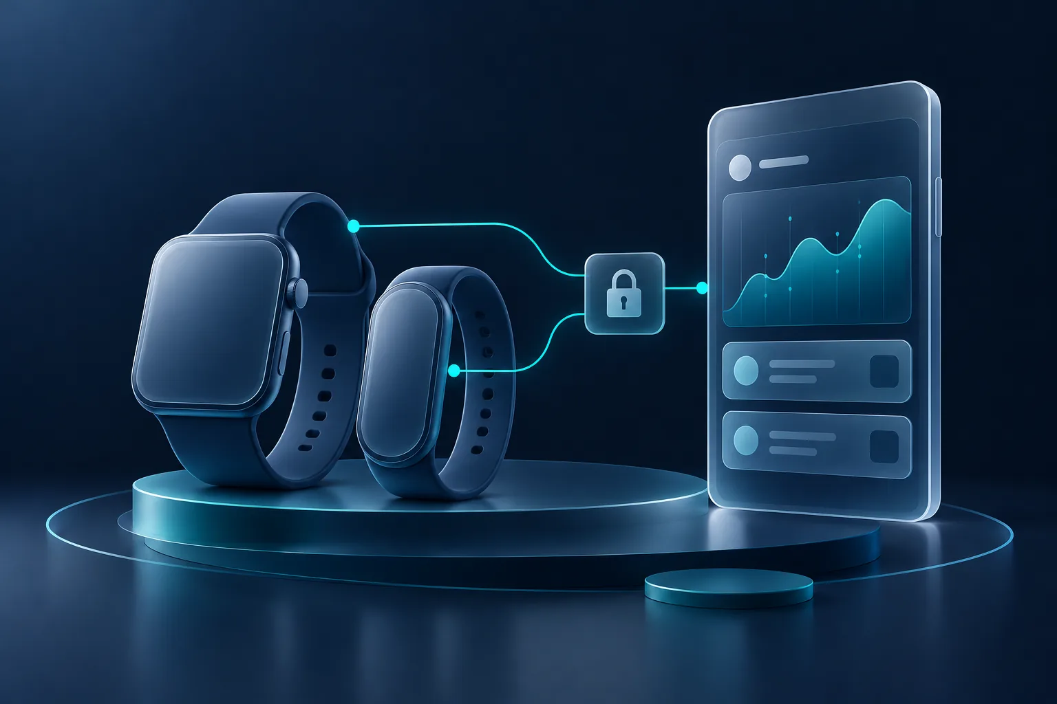 Illustration for Wearable & device connection app
